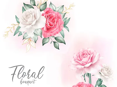 Beautiful watercolor floral bouquet art background beauty blossom bouquet decoration design drawing floral garden illustration invitation leaf nature romantic spring summer vintage watercolor wedding