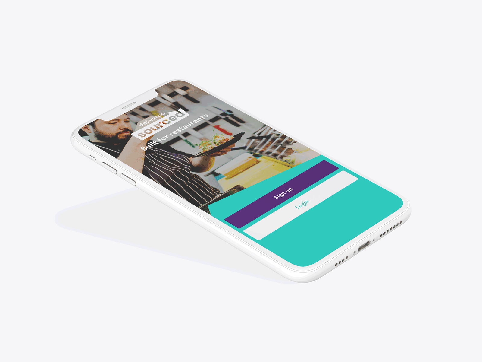 Deliveroo Sourced - Sign Up brand illustraion logo onboarding sign up ui ui design ux