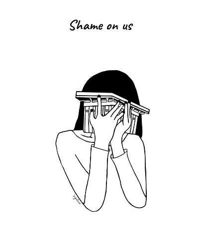 Shame on us blackandwhite branding branding design concept design coronavirus illustration illustration art illustrator israel israel illustrator minimal minimalist politics shame shameless