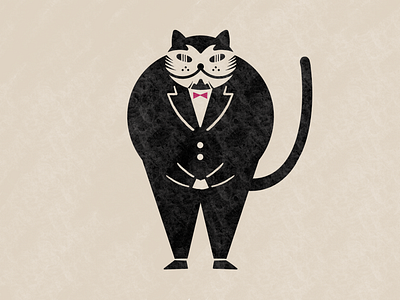 Groom animal cat design graphic graphicdesign illustration procreate