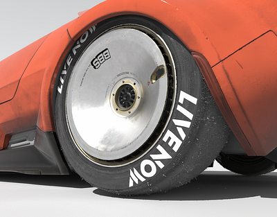 LIVE NOW EDITION Tire 3d automotive c4d car close up logo octane tire