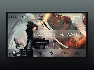 Daily UI 119 branding design flat gaming landingpage ui uiux uxdesign web website xd