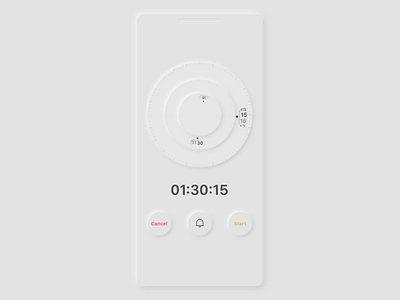 Countdown Timer 014 app clock clock app countdown countdown timer countdowntimer daily daily ui dailyui dailyui 014 dial neumorph neumorphic neumorphism soft ui timer timer app timers ui