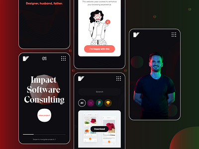 Personal portfolio @minimal @ui @ux brand dark mode dribbble freebies personal website product designer products ui ux designer website