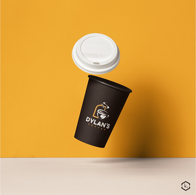 DYLAN COFFEE SHOP LOGO art brand identity branding design illustrator logo mockup photography logo branding mockup ui ux