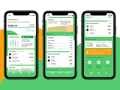 Personal finance app app banking budget design finance app money ui