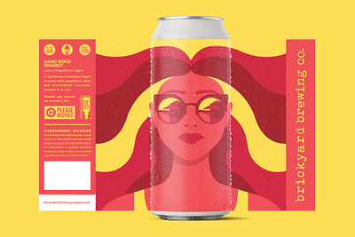 Sand Dock Shandy beer beer label brewery buffalo ny craft brewery label design packaging packaging design stronghold studio