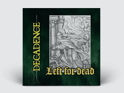 Decadence single cover album artwork design hardcore illustration metal music print texture