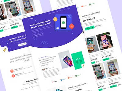 Sobat Hape - Exploration 2020 design exploration handphone hape hp landing page landingpage marketplace profile profile page store ui uiux ux web website website design