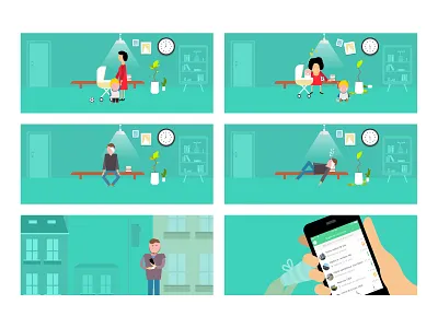 Campaign CHUV Lausanne app campaign character color colorful draw healthy heath illustration medical medical app medical design minimal simple ui vector