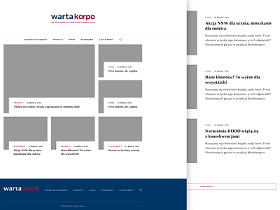 Web Design for WartaKorpo insurance poland webdesign website