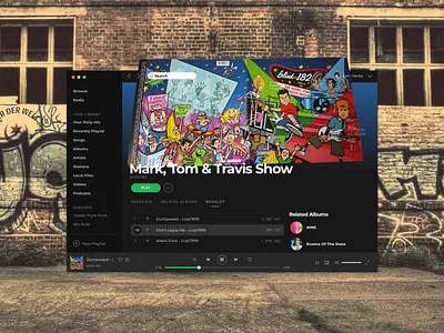 Spotify Booklet Idea desktop design desktop ui music app music player spotify ui web design