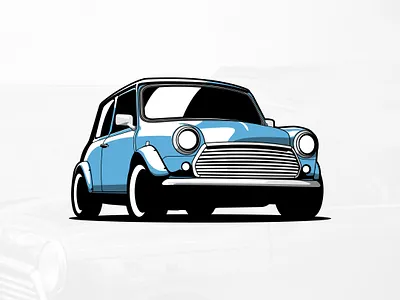 Mini Cooper artwork auto automobile car cooper drawing graphicdesign illustration logo mini vector