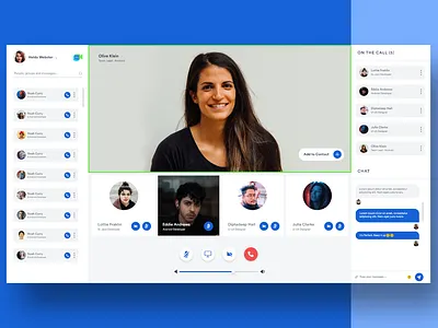 Live Video Chat UI Design design ui ux