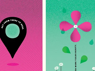 hard work yields beauty color design flower graphic illustration rain shape texture type vector