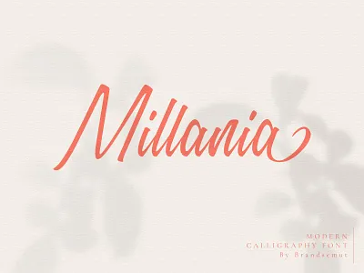 Millania || Modern Script Font