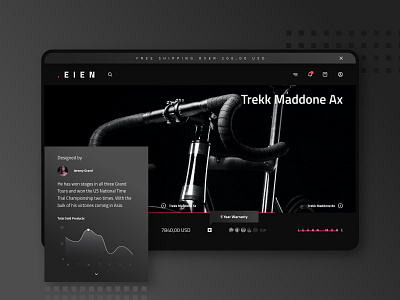 EIEN UI KIT black chart ecommerce minimal profile ui uikit ux