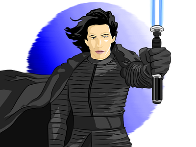 Into ben solo starwars illustration kyloren