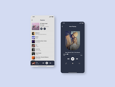 Music Player UI Design app design figma ui uiux user interface design