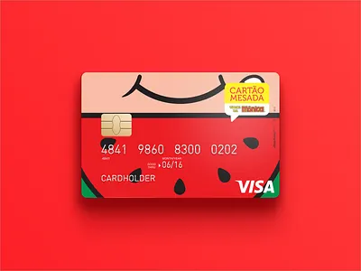 Visa Turma da Mônica - Credit card bank card banking brand design brand identity branding design card card design credit cards debit card payment methods turma da monica