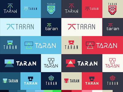 Taran Armstrong Logosheet blue brand brand design brand identity iconography icons illustration logo logo design logo mark red vector