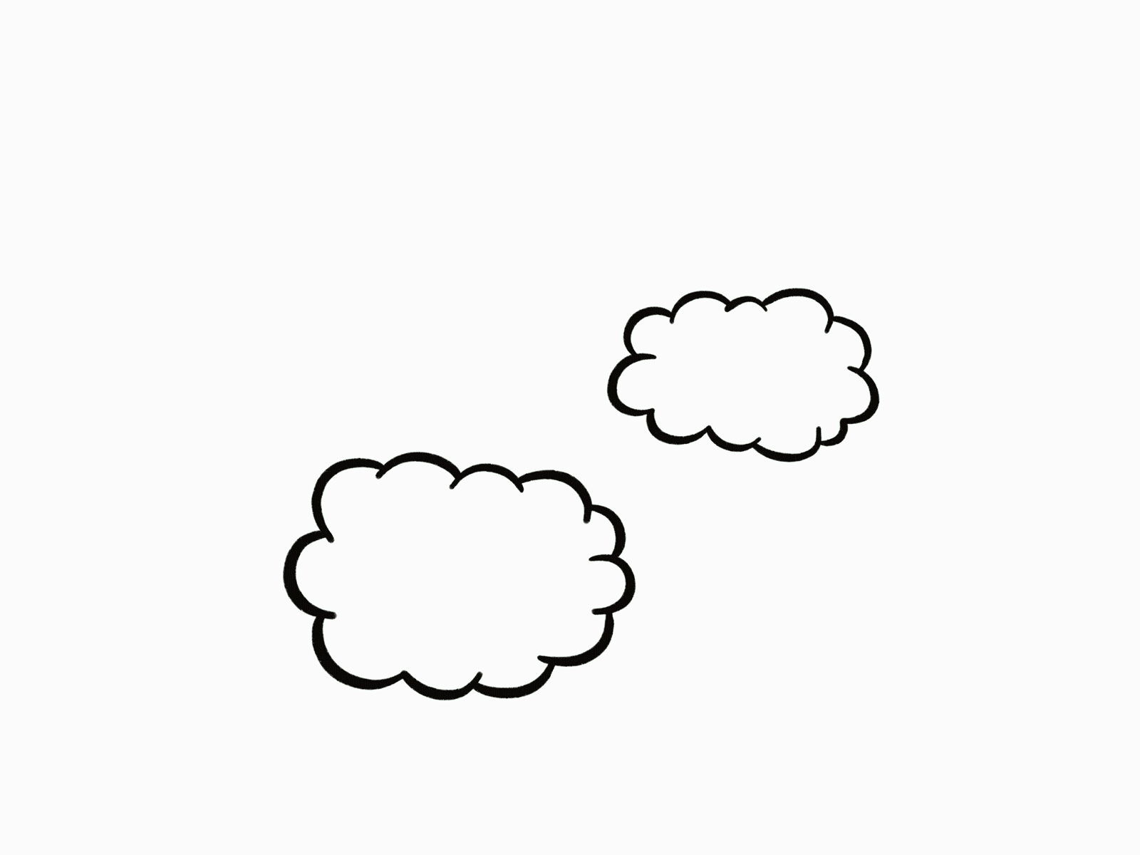 Rainbow Loop animated animation animation 2d clouds gif illustration loop