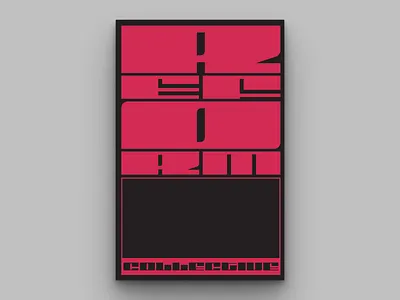 Reform Typographic Poster 3 branding collective design fit fonts mural poster reform type type art typeface typographic typographic poster typography
