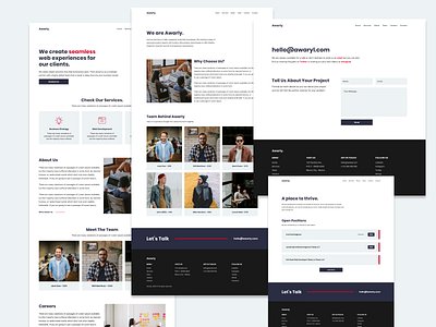 Awarly - Creative Agency Website agency agency branding agency landing page creative design landing page ui design user interface design website