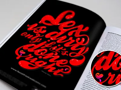 Fetish Freaks advertise typogaphy