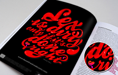 Fetish Freaks advertise typogaphy
