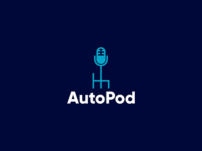 AutoPod automotive brand brand design brand identity branding branding design logo logo design logodesign logos logotype podcast