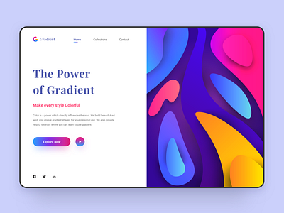 Gradient Web Concept design gradient illustrator sketch vector web concept