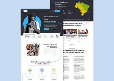 NGO Pro-Bono project art design flat landing page minimal ui uidesign ux web webdesig website