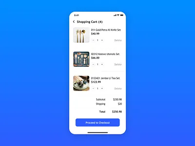 Daily UI #058 - Shopping Cart app concept daily 100 challenge daily ui 058 dailychallenge dailyui design e comerce e commerce app e commerce shop interface ios ios app shopping shopping app shopping basket shopping cart ui uidesign ux