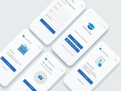 LinkedIn Grad figma design flatdesign onboarding udacity
