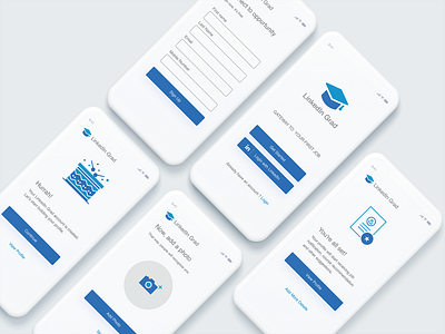 LinkedIn Grad figma design flatdesign onboarding udacity