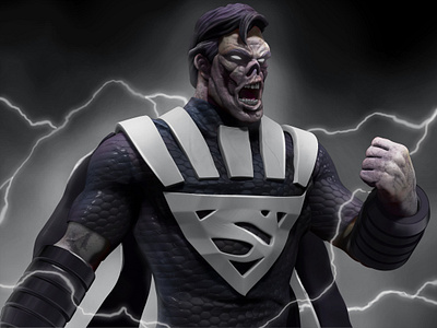 Zombie Superman Sculpt 3d model design polypainting zbrush zbrush pixlogic