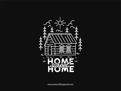 Home Sweet Home adventure badge badge design badge logo badgedesign badges illustrator line art merchandise merchandise design monoline outdoor badge patch patch design patchwork sticker sticker design tshirt design vintage badge vintage illustration