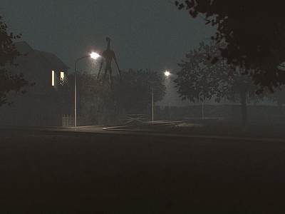 Motion 20 – Intersection c4d cinema4d creepy davinciresolve horror postproduction slenderman uncanny