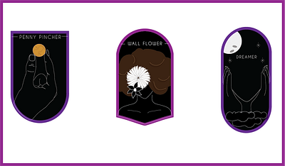 Badges design illustration