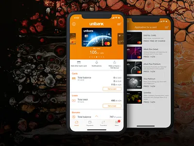 UniBank Mobile Banking financial app mobile app mobile app design mobile banking mobile ui online banking