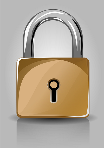 3d lock graphics illustration inkscape