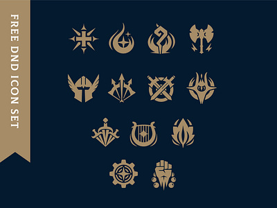 DnD Class Icons dnd fantasy free freebie icon icon design medieval vector