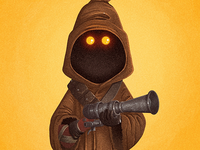 Utinni! fanart illustration jawas photoshop procreate star wars