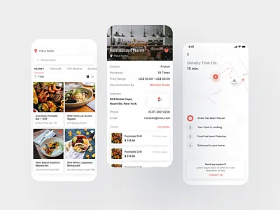 Freebie: food delivery restaurant app app designer appetizer delivery delivery app google fitness food food app foodie freebie health mobile app pizza coffee redesign restaurant rideshare ui kit ui8 uiux