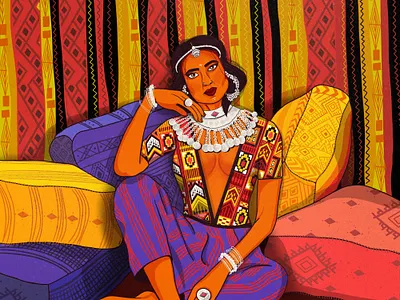 Girl art chennai darkskin design girl graphic illustration india indian love lust vector vector art vector illustration woman