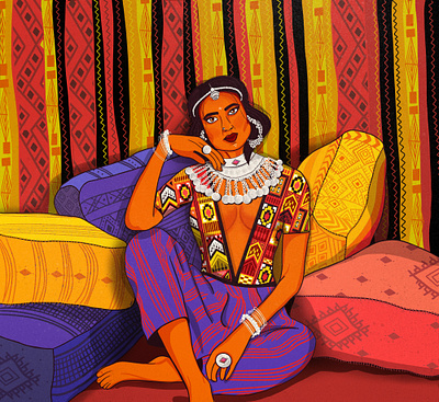 Girl art chennai darkskin design girl graphic illustration india indian love lust vector vector art vector illustration woman