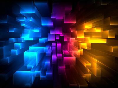 3d squares background background color design illustration lights squares ux vector