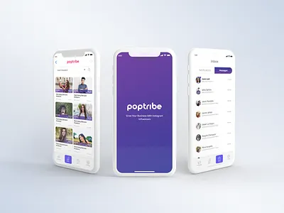 PopTribe Mobile App Redesign app branding design icon illustration ios app design logo minimal mobile app typography ui ux vector