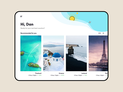 Vacation App adobe xd after effect animation app booking booking app design illustration illustrator interaction design lottie lottiefiles tablet travel app uiux vacation